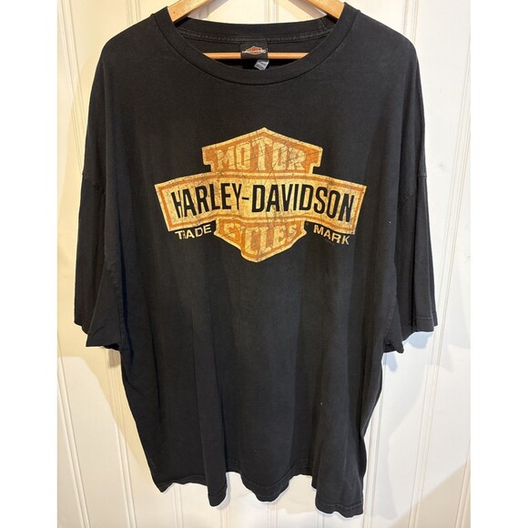 Lot of 2 Harley-Davidson Mens 4XL Black Short Sleeve HD Bar & Shield T-Shirt - Picture 15 of 16